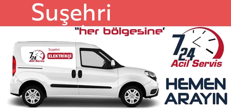 Suşehri elektrikçi 7/24 acil elektrikçi hizmetleri sunmaktadır. Suşehride nöbetçi elektrikçi ve en yakın elektrikçi arıyorsanız arayın ustamız gelsin.