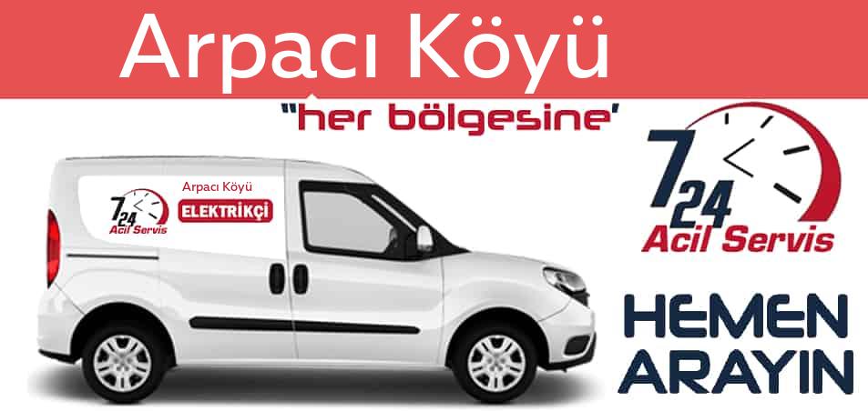 Arpacı Köyü elektrikçi 7/24 acil elektrikçi hizmetleri sunmaktadır. Arpacı Köyüde nöbetçi elektrikçi ve en yakın elektrikçi arıyorsanız arayın ustamız gelsin.