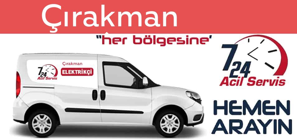 Çırakman  elektrikçi 7/24 acil elektrikçi hizmetleri sunmaktadır. Çırakman de nöbetçi elektrikçi ve en yakın elektrikçi arıyorsanız arayın ustamız gelsin.